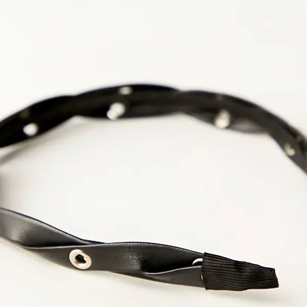 Free People Carmine Black Riveted Headband
